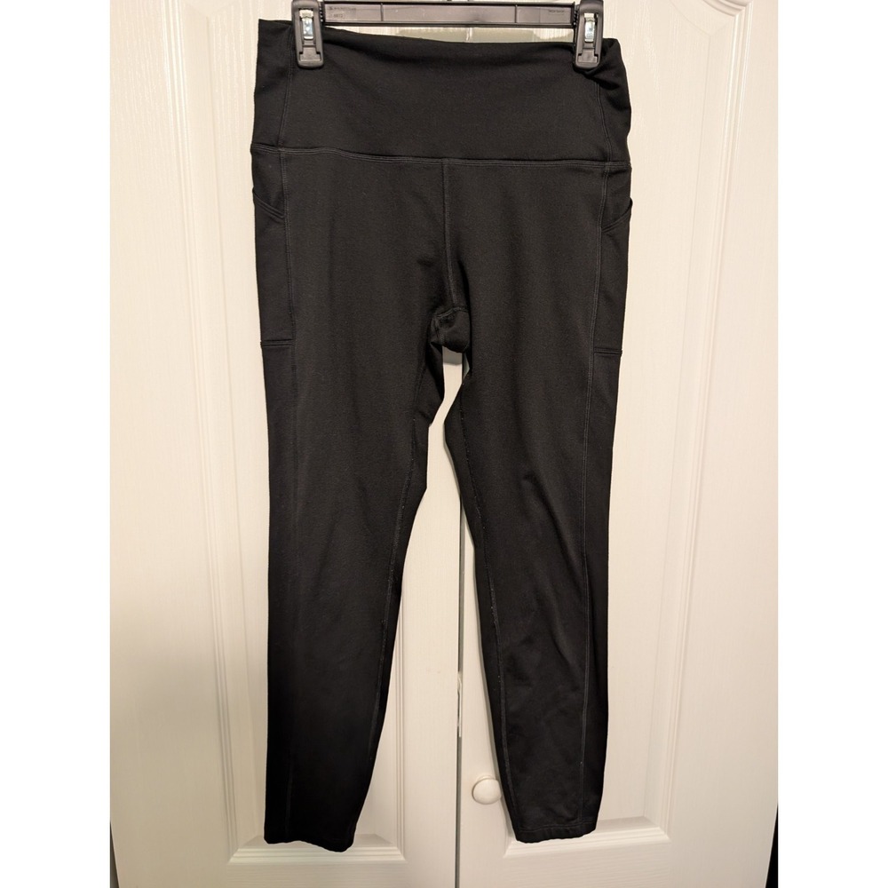 PINK Victoria's Secret Yoga Pants Black Large Stretch Cotton Regular Fit